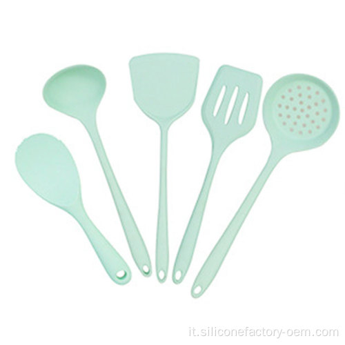 Cucina in silicone utensili da cucina in silicone set a cinque pezzi